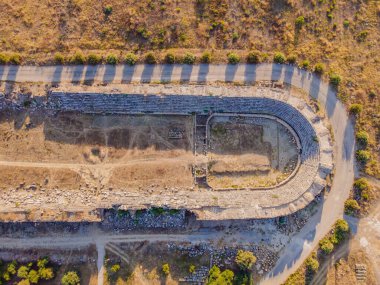 Türkiye 'nin Antalya kenti yakınlarındaki antik Lycian şehri Perge' nin kalıntıları. Hindi, her yere git.