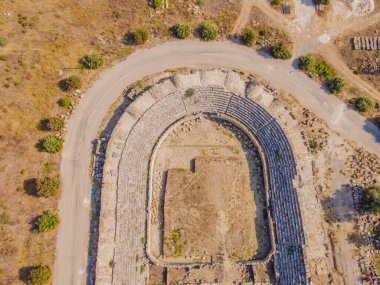 Türkiye 'nin Antalya kenti yakınlarındaki antik Lycian şehri Perge' nin kalıntıları. Hindi, her yere git.