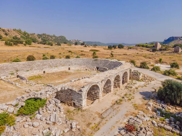 Ruins Ancient Lycian City Perge Located Antalya City Turkey Turkiye — Stock Photo, Image