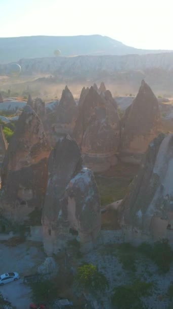 비디오 Goreme Cappadocia Turkey의 매혹적인 사진으로 시각적 경험을 높이십시오 도시가 — 비디오