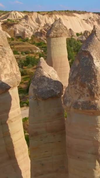 โอแนวต านว โอโดรนน มในการเด นทางไปย ทยานแห งชาต Goreme เสน Cappadocia ฟิล์มภาพยนตร์สต็อก