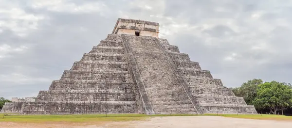 Vecchia Piramide Tempio Del Castello Dell Architettura Maya Noto Come Fotografia Stock