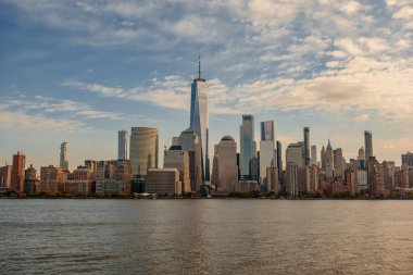 ABD. New York 'un simgeleri. New York Dünya Ticaret Merkezi. New York silueti. New York City mimarisi
