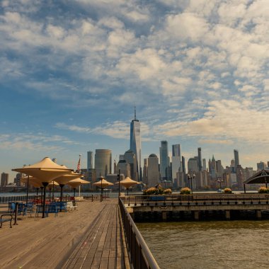 ABD. New York 'un simgeleri. New York Dünya Ticaret Merkezi. New York silueti. New York City mimarisi