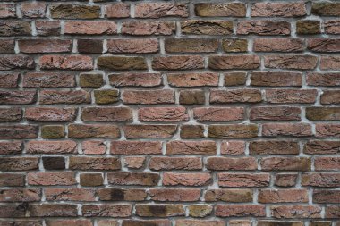 Taş kaplama duvar arkaplanı. Poster ya da afiş için tuğla yüzey arka planı. Tuğla duvarın arka planı. Tuğla duvar cepheli mimari arka plan