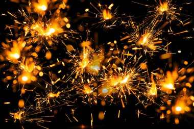 Sparkle lights. Festive Christmas sparkle. Fiery sparkle. Firework sparkle effect. Star explosion. Sparkler burst clipart