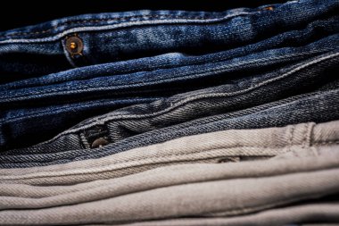 Arka plan olarak mavi kot. Kot pantolon ya da kot pantolon. Denim kot desenli arka plan. Tasarım için Denim arkaplan dokusu