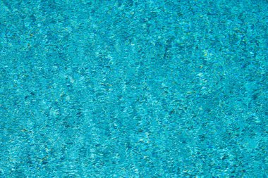 Su manzaralı. Havuz suyu geçmişi. Mavi su dokusu arka planı. Deniz suyu ve dalgalar. Desenli arkaplan