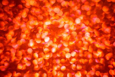 Tatil geçmişleri. Parıltılı pankart. Noel şakası. Bokeh kırmızı arka planı. Kırmızı bokeh arka planı. Kopyalama alanı olan soyut arkaplan