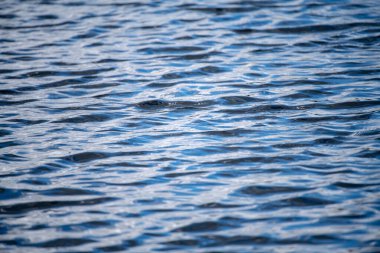 Okyanus yüzeyi. Su deseni dokusu. Mavi su dokusu. Mavi su yüzeyini kapatın. Deniz yüzeyi havadan görünüyor. Mavi okyanus yüzeyi. Mavi su