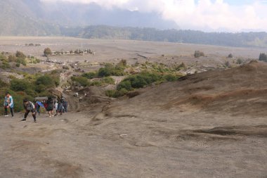 Endonezya 'daki volkan bromosu manzarası