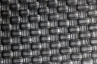 siyah deri dokusu. arka plan olarak yararlı