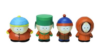 South Park çizgi film karakteri: Cartman, Kyle, Stan Kenny