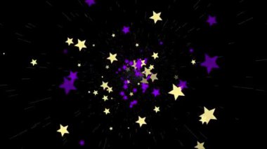  Yıldızlar ve konfeti animasyonu 2D