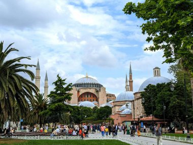 İstanbul, Türkiye - 9 Haziran 2023: Dışarıdan Ayasofya
