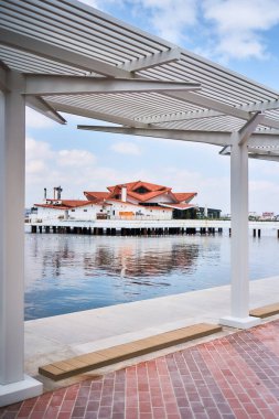 İstanbul, Türkiye - 15 Haziran 2023: İstanbul 'daki Albatros restoranı     