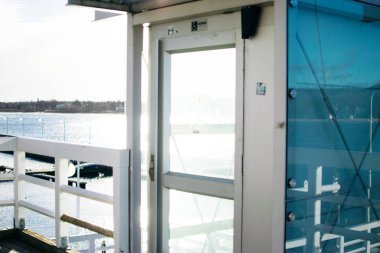 Sopot, Polonya - 15 Ocak 2019: Sopot tatil köyünün kış seti