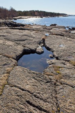 Finlandiya Ulusal Parkı, Finlandiya 'nın doğu körfezi Ulko-Tammio adasında Rocky sahili..