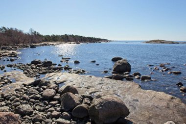 Finlandiya Ulusal Parkı, Finlandiya 'nın doğu körfezi Ulko-Tammio adasında Rocky sahili..