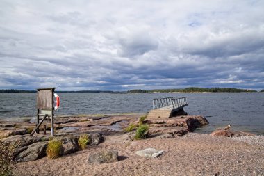Lauttasaari, Finlandiya 'da deniz kıyısında küçük bir iskele.