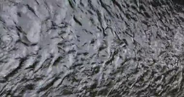 Nehir suyunun yüzeyi üzerinden soyut dalga arkaplanı oluşturan soyut görünüm.