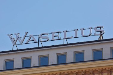 Helsinki, Finlandiya 9 Eylül. 2024: Waselius logo işareti. Waselius, Helsinki 'de bir hukuk firması..