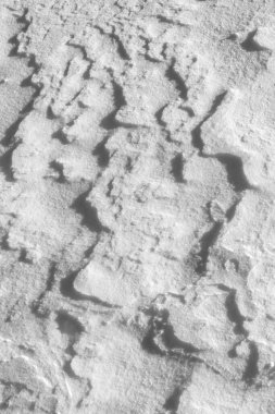 Taze kar arka plan dokusu, kar desenleri, Kallahdenniemi, Helsinki, Finlandiya.