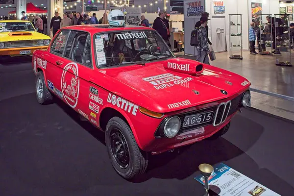 Pasila, Helsinki, Finlandiya, 4 Nisan. 2025: BMW 2002 (1968) Orijinal Amerikan Araba Fuarı ACS25 Helsinki Messukeskus Fuarı ve Kongre Merkezi.