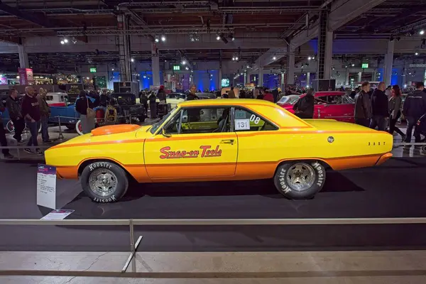 Pasila, Helsinki, Finlandiya, 4 Nisan. 2025: Dodge Dart (1967) Orijinal Amerikan Araba Fuarı ACS25 Helsinki Messukeskus Fuar ve Kongre Merkezi 'nde sergilenmektedir..