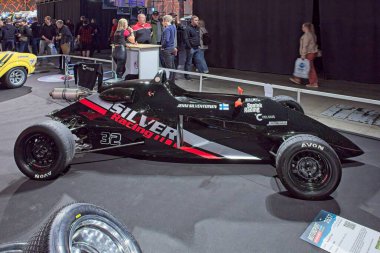 Pasila, Helsinki, Finlandiya, 4 Nisan. 2025: Reynard FF 85F (1970) Orijinal American Car Show ACS25 Helsinki Messukeskus Fuar ve Kongre Merkezi 'nde.