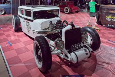 Pasila, Helsinki, Finlandiya, 4 Nisan. 2025: Studebaker Başkanı (1927) Orijinal American Car Show ACS25 Helsinki Messukeskus Fuar ve Kongre Merkezi 'nde.