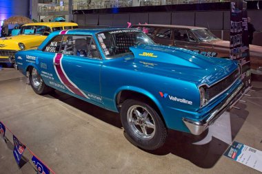 Pasila, Helsinki, Finlandiya, 4 Nisan. 2025: Rambler American (1966) Orijinal Amerikan Araba Fuarı ACS25 Helsinki Messukeskus Fuar ve Kongre Merkezi 'nde.