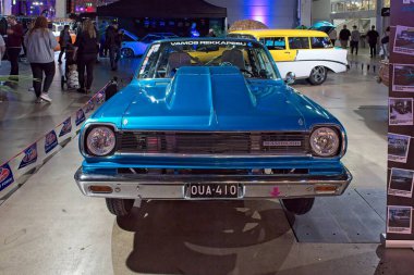 Pasila, Helsinki, Finlandiya, 4 Nisan. 2025: Rambler American (1966) Orijinal Amerikan Araba Fuarı ACS25 Helsinki Messukeskus Fuar ve Kongre Merkezi 'nde.