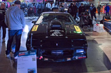 Pasila, Helsinki, Finlandiya, 4 Nisan. 2025: Chevrolet Camaro iroc - z (1987) Orijinal Amerikan Araba Fuarı ACS25 Helsinki Messukeskus Fuarı ve Kongre Merkezi 'nde.