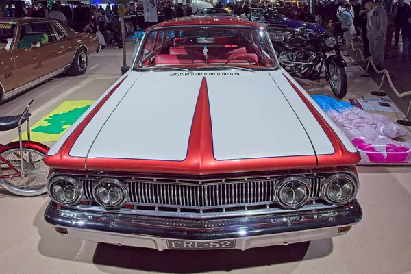 Pasila, Helsinki, Finlandiya, 4 Nisan. 2025: Merkür Kuyruklu Yıldızı (1962) Orijinal Amerikan Araba Fuarı ACS25 Helsinki Messukeskus Fuar ve Kongre Merkezi 'nde sergilenmektedir..