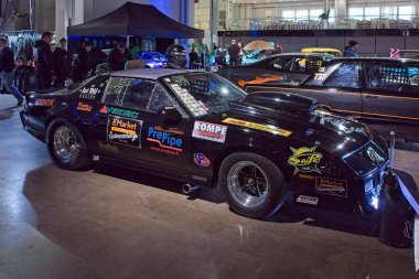 Pasila, Helsinki, Finlandiya, 4 Nisan. 2025: Chevrolet Camaro iroc - z (1987) Orijinal Amerikan Araba Fuarı ACS25 Helsinki Messukeskus Fuarı ve Kongre Merkezi 'nde.