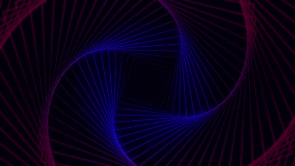 Promosyon Desenli Neon Kareler Sunumları Için Temiz Animasyon Kareleri Geometrik — Stok video
