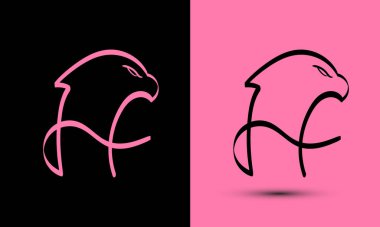 Basit ve hatırlanmaya değer logo tasarımı. Baş harf H ve şahin başı. Logo her şirket için iyidir ve küçük ölçekte de çalışır..