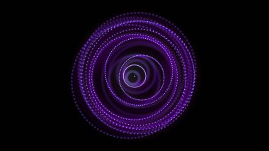 Siyah arkaplanda soyut mavi küre. Parlayan parçacıkları olan tel çerçeveli daire yapısı. Fütürist dijital illüstrasyon. 3B görüntüleme.