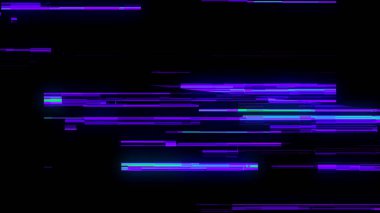 Neon desenli soyut arkaplan, dijital televizyon gürültüsü. Bilgisayar ekranı hasarı. 3d oluşturma.