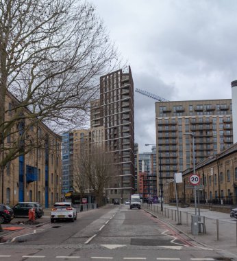 ExCel London çevresindeki yüksek binalar