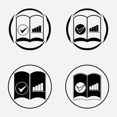 muhasebe logosu vektör illüstrasyonları tasarım şablonu