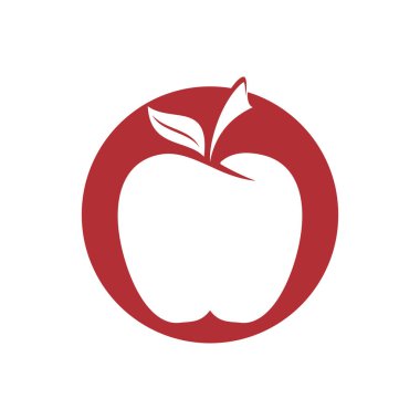 Apple vektör çizim simgesi logo şablonu
