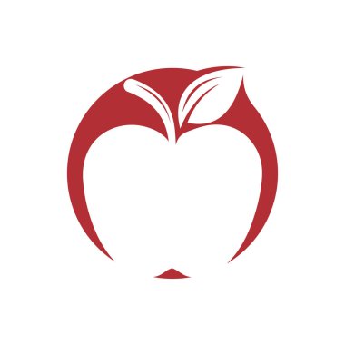 Apple vektör çizim simgesi logo şablonu