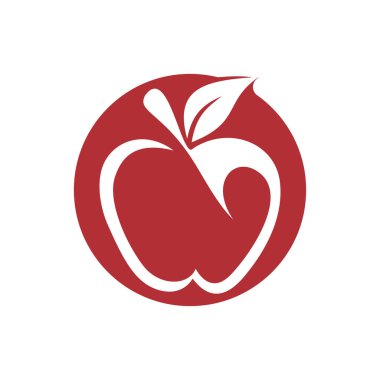 Apple vektör çizim simgesi logo şablonu