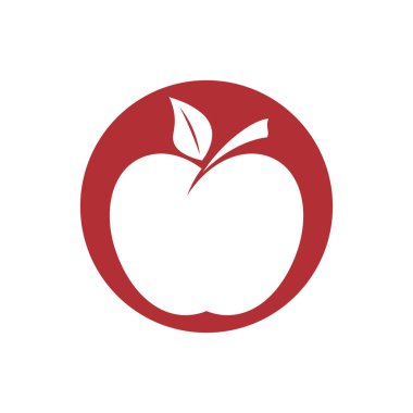Apple vektör çizim simgesi logo şablonu