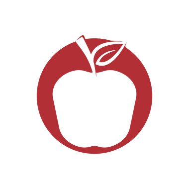 Apple vektör çizim simgesi logo şablonu