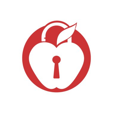 Apple vektör çizim simgesi logo şablonu