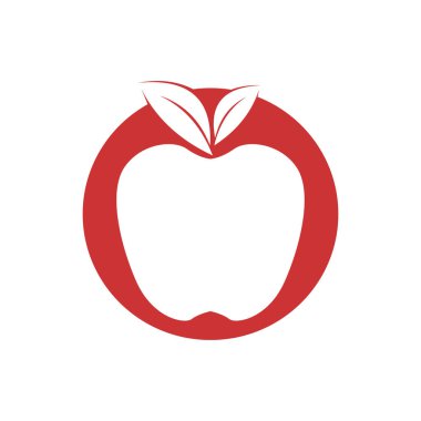 Apple vektör çizim simgesi logo şablonu