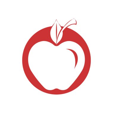 Apple vektör çizim simgesi logo şablonu